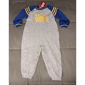 Vintage UCLA Baby Romper Adidas 24 Mo Gray Blue Yellow NWT NCAA